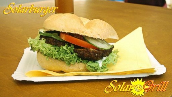 Solarburger ein leckeres Beispiel
